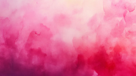 Abstract pink watercolor background with gentle gradients and soft brush strokes, creating a vibrant and artistic backdrop for creative designsの素材