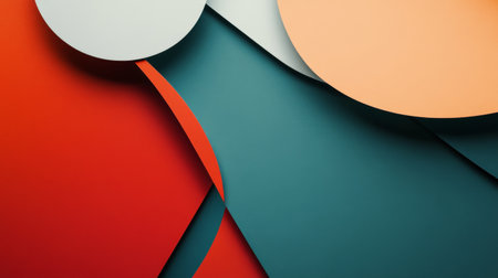 Close-up of a minimalistic graphic design with clean lines and subtle color gradients, ideal for elegant and professional visual communications.の素材