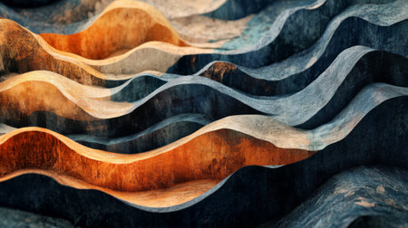 High-resolution close-up of a visually appealing graphic with layered textures and rich colors, designed to enhance visual storytelling and brand identity.の素材