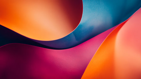 High-resolution close-up of an abstract background with bold, contrasting colors and dynamic shapes, creating a striking and visually engaging composition.の素材
