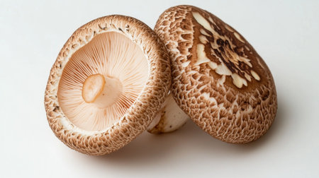 This stock photo features fresh brown mushrooms, showcasing their unique textures and colors. Perfect for culinary and food-related projects.の素材