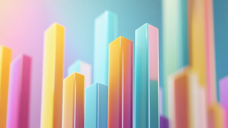 This vibrant abstract image features colorful vertical bars, creating a modern and energetic feel. Ideal for projects focused on creativity, growth, or artistic expression.の素材