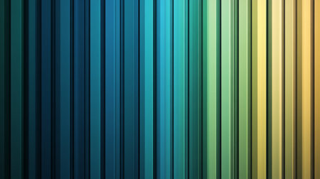 A vibrant abstract background featuring colorful vertical stripes in shades of blue, green, and yellow, perfect for modern design projects and artistic visuals.の素材
