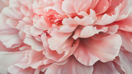A stunning closeup of a soft pink flower in full bloom, showcasing intricate petals and elegant textures that evoke beauty and tranquility. Perfect for nature lovers.の素材