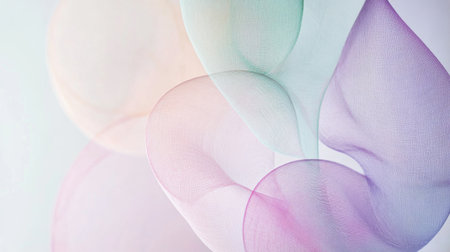 A mesmerizing blend of soft flowing colors creates an ethereal atmosphere, perfect for backgrounds, presentations, or artistic designs.の素材