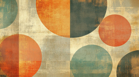 Explore this captivating abstract background with geometric shapes and warm earthy tones, perfect for art projects or modern decor inspiration. Ideal for creative designs.の素材