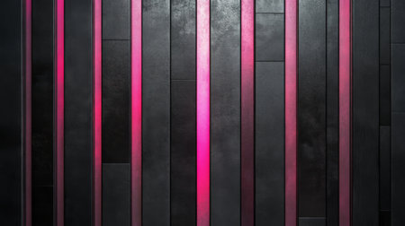 Explore this stunning abstract background featuring sleek vertical lines in black and vibrant pink, perfect for modern design, creative projects, and elegant presentations.の素材