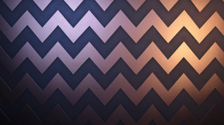 Fine zigzag lines in metallic shades, arranged in a repetitive pattern on a dark background, giving a dynamic and textured appearanceの素材