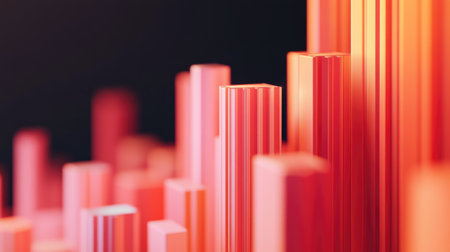 A close-up shot of a D bar chart illustrating sales growth over a quarter, with animated bars rising and detailed labels, capturing the essence of business performance and data visualization.の素材