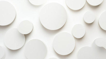 A minimalist abstract background featuring soft circles and gentle gradients, providing a clean and modern aesthetic for corporate branding or presentations.の素材