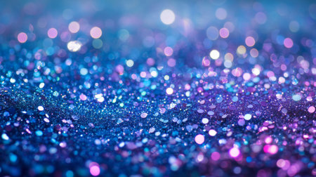 A stunning abstract background featuring shimmering blue and pink glitter. This vibrant and colorful design creates a magical atmosphere, perfect for various celebrations and creative projects.の素材