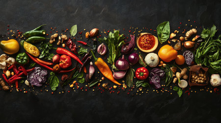 An artistic arrangement of various versions of , including different levels of spiciness and additional ingredients, showcasing the versatility of this beloved Thai dish.の素材