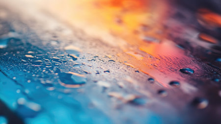 A high-resolution close-up of a printed graphic design, highlighting detailed textures and colors in a professional marketing brochure or poster.の素材