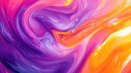 A vibrant abstract background featuring swirling colors and fluid shapes, creating a sense of movement and energy, perfect for artistic or creative projects.の素材