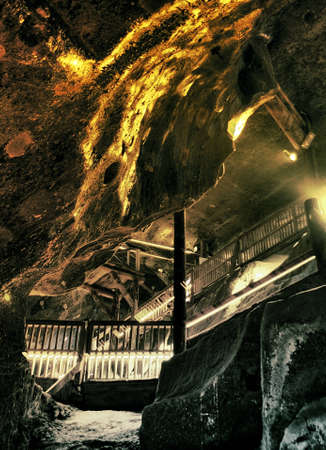 Wieliczka Salt Mine near Krakow, Polandの写真素材