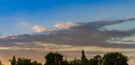 Tops in the cloudsの写真素材