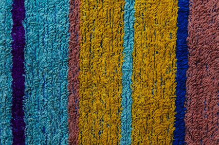Lush texture of a towel. Texture of different fabrics.の写真素材