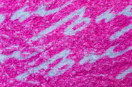 Lush texture of a towel. Texture of different fabrics.の写真素材