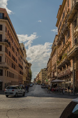 The small streets of the large and eternal city of Rome.のeditorial素材