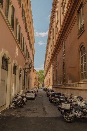 The small streets of the large and eternal city of Rome.のeditorial素材