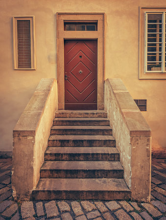 A collection of artistic photographs capturing old European doors. Each doorway reflects the spirit...