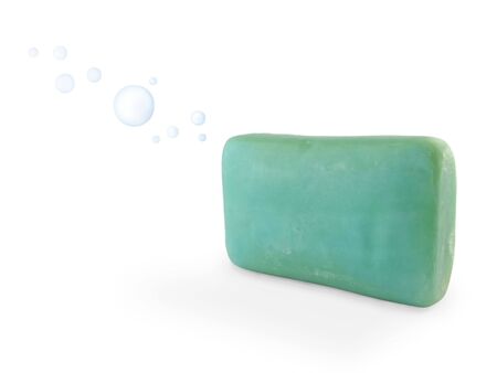 Natural soap with bubbles.の写真素材