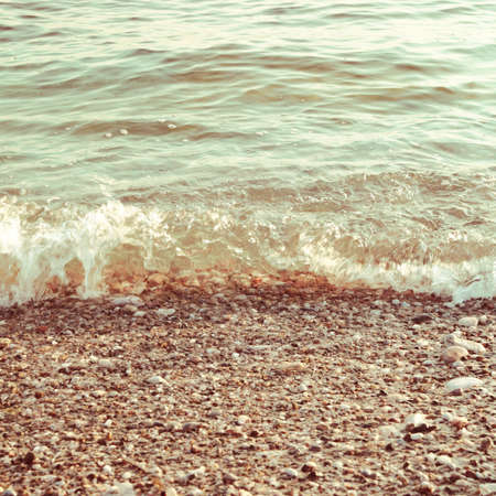 Sea background in vintage style Tonedの写真素材