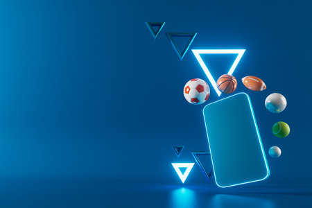 3d football object design. realistic rendering. abstract futuristic background. 3d illustration. motion geometry concept. sport competition graphic. tournament game bet content. soccer ball element.の写真素材