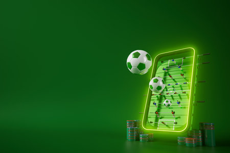 3d football object design. realistic rendering. abstract futuristic background. 3d illustration. motion geometry concept. sport competition graphic. tournament game bet content. soccer ball element.の写真素材
