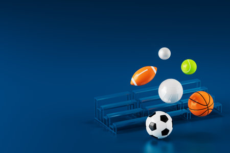 3d football object design. realistic rendering. abstract futuristic background. 3d illustration. motion geometry concept. sport competition graphic. tournament game bet content. soccer ball element.の写真素材