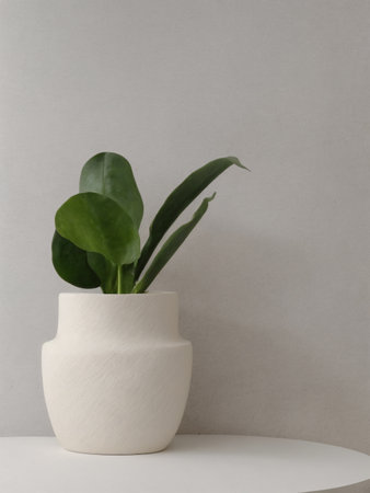 simple background empty wall. ai generated. minimal decoration interior. clean illustration concept. copy space. indoor design. easy lifestyle. comfortable object simple element decor white modern artの素材