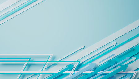technology hitech 3d background. 3d illustration. futuristic backdrop design. abstract object element. future wallpaper symbol. copy space. digital graphic. communication network glowing. simple lightの写真素材