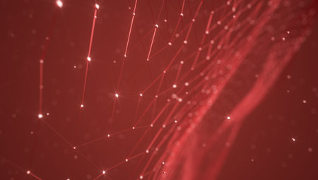 technology hitech 3d background. 3d illustration. futuristic backdrop design. abstract object element. future wallpaper symbol. copy space. digital graphic. communication network glowing. simple lightの写真素材