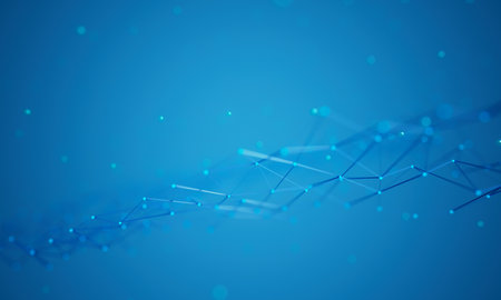 technology hitech 3d background. 3d illustration. futuristic backdrop design. abstract object element. future wallpaper symbol. copy space. digital graphic. communication network glowing. simple lightの写真素材