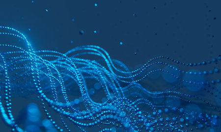 technology hitech 3d background. 3d illustration. futuristic backdrop design. abstract object element. future wallpaper symbol. copy space. digital graphic. communication network glowing. simple lightの写真素材
