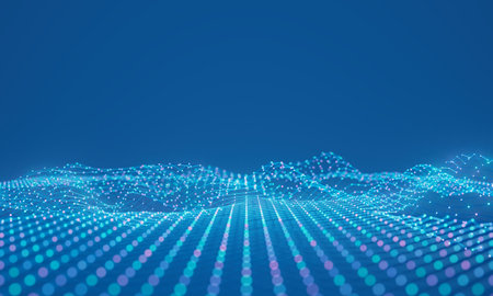 technology hitech 3d background. 3d illustration. futuristic backdrop design. abstract object element. future wallpaper symbol. copy space. digital graphic. communication network glowing. simple lightの写真素材