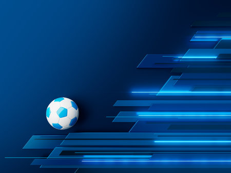 football ball 3d object. 3d illustration. graphic background element. sport abstract backdrop. soccer render design competition concept art. digital technology element beautiful lighting ground emptyの写真素材