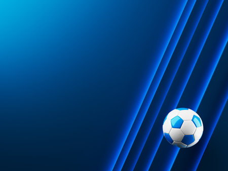 football ball 3d object. 3d illustration. graphic background element. sport abstract backdrop. soccer render design competition concept art. digital technology element beautiful lighting ground emptyの写真素材