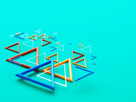 3d background images illustration. technology hi-tech rendering. 3d geometric abstract wallpaper....