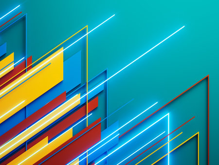 3d background images illustration. technology hi-tech rendering. 3d geometric abstract wallpaper. digital design graphic art. futuristic tech element. display decoration poster template backdrop spaceの写真素材