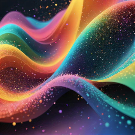 Cloud dust 3D abstract background. AI generated. art design creativity. galaxy outer space eternity. particle splashing idea motion. mystery light decoration glitter. supernova illustration. surrealの素材