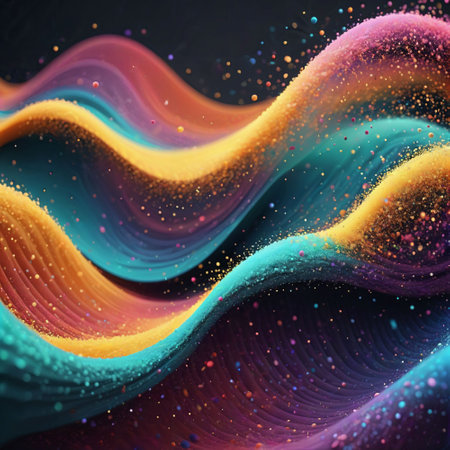 Cloud dust 3D abstract background. AI generated. art design creativity. galaxy outer space eternity. particle splashing idea motion. mystery light decoration glitter. supernova illustration. surrealの素材