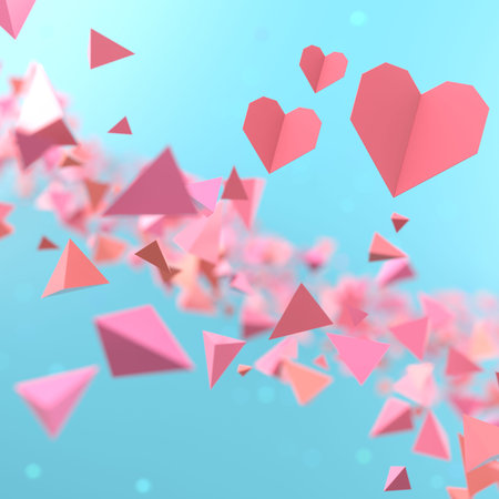 valentine day 3D illustration. red design background. celebration decoration love art. happy colour...