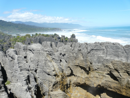 Punakaiki Rocks, New Zealandの写真素材