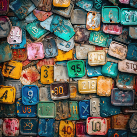 Colorful alphabet on a wall. Colorful alphabet letters background, colorfull rainbow palette background patternの素材