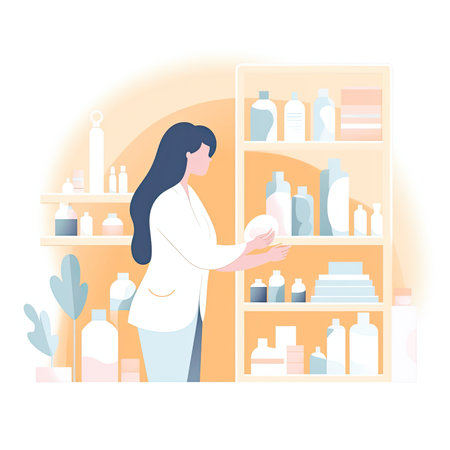 Woman in the beauty salon. Vector illustration in a flat style. Vector illustration in a flat style, clipart website artの素材
