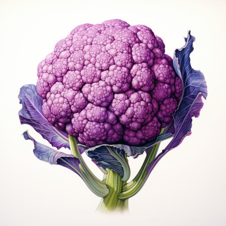 broccoli detailed watercolor painting fruit vegetable clipart botanical realistic illustrationの素材