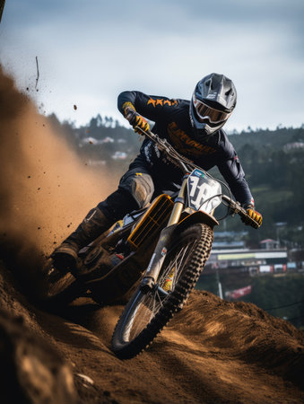 bike ride photo helm Mountains tourism searching speed extreme cycling freedom motion outdoors wall art poster coverの素材