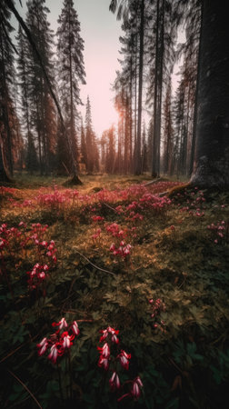 forest river silence tranquility grace landscape zen harmony rest calmness unity harmony photography wall art poster wallpaperの素材