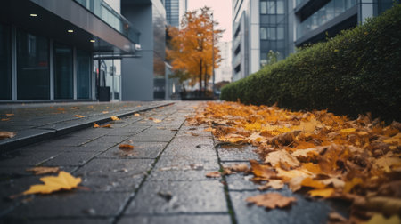 autumn orange tree falling peaceful landscape freedom scene beautiful nature wallpaper photo wall art posterの素材